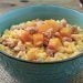 RISOTTO ALLA ZUCCA CON ROBIOLA E SALAME