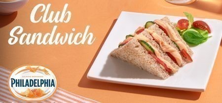 Club Sandwich con Philadelphia al Salmone