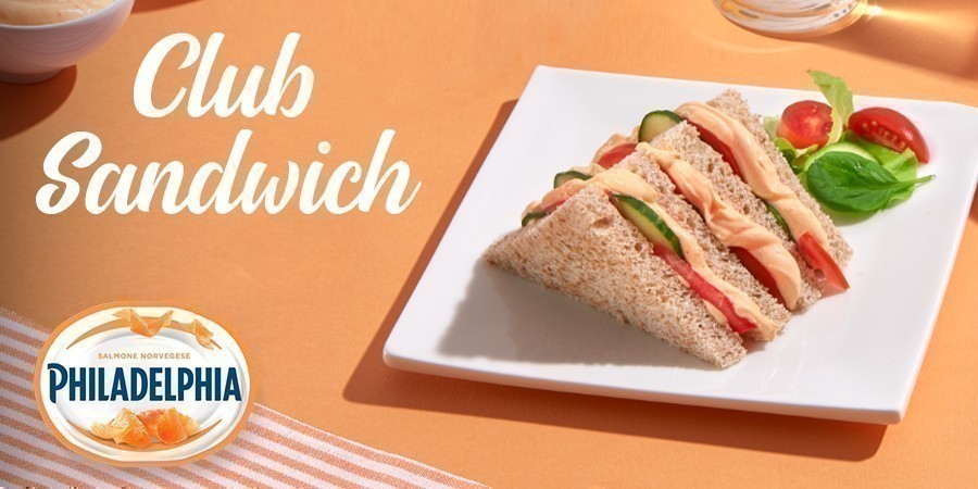 Club Sandwich con Philadelphia al Salmone