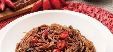 Spaghetti con Cioccolato e Peperoncino 