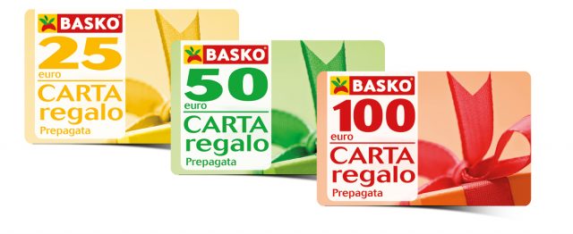 Gift Prepagata BASKO 3 GiftCardTrittico
