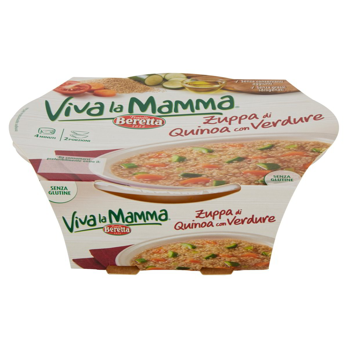 VIVA LA MAMMA BERETTA Zuppa di Quinoa con verdure 500 GR 2 porzioni. - Basko