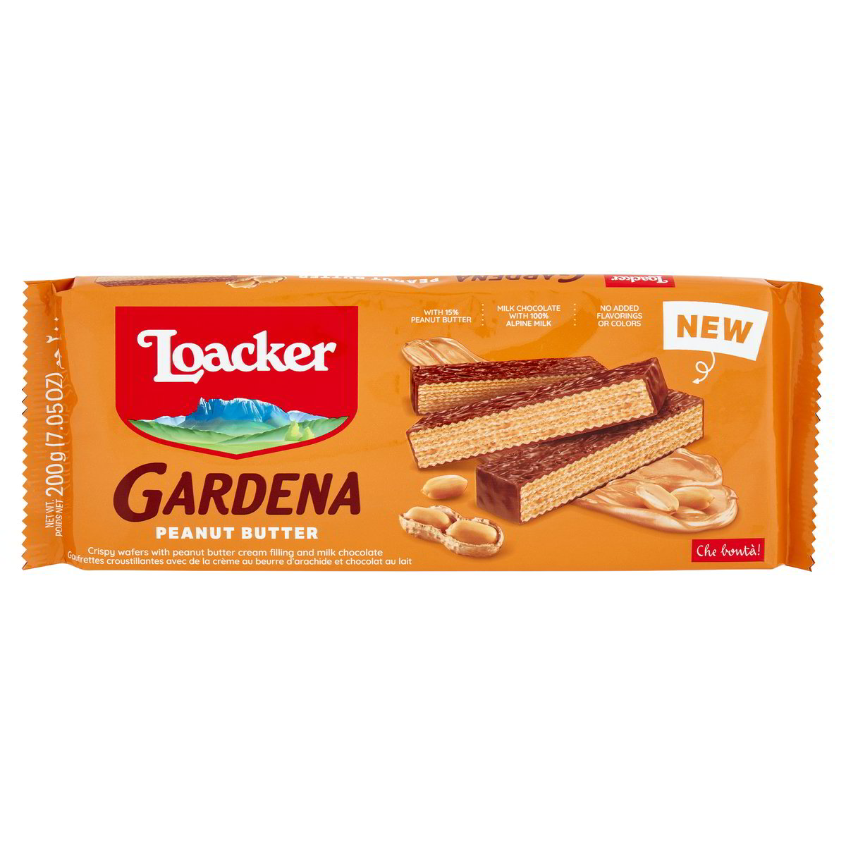 Loacker Gardena Fingers Chocolate - Wafer Lunghi E Sottili Ricoperti Di Cioccolato Al Latte, Confezione Da 8 Sacchetti