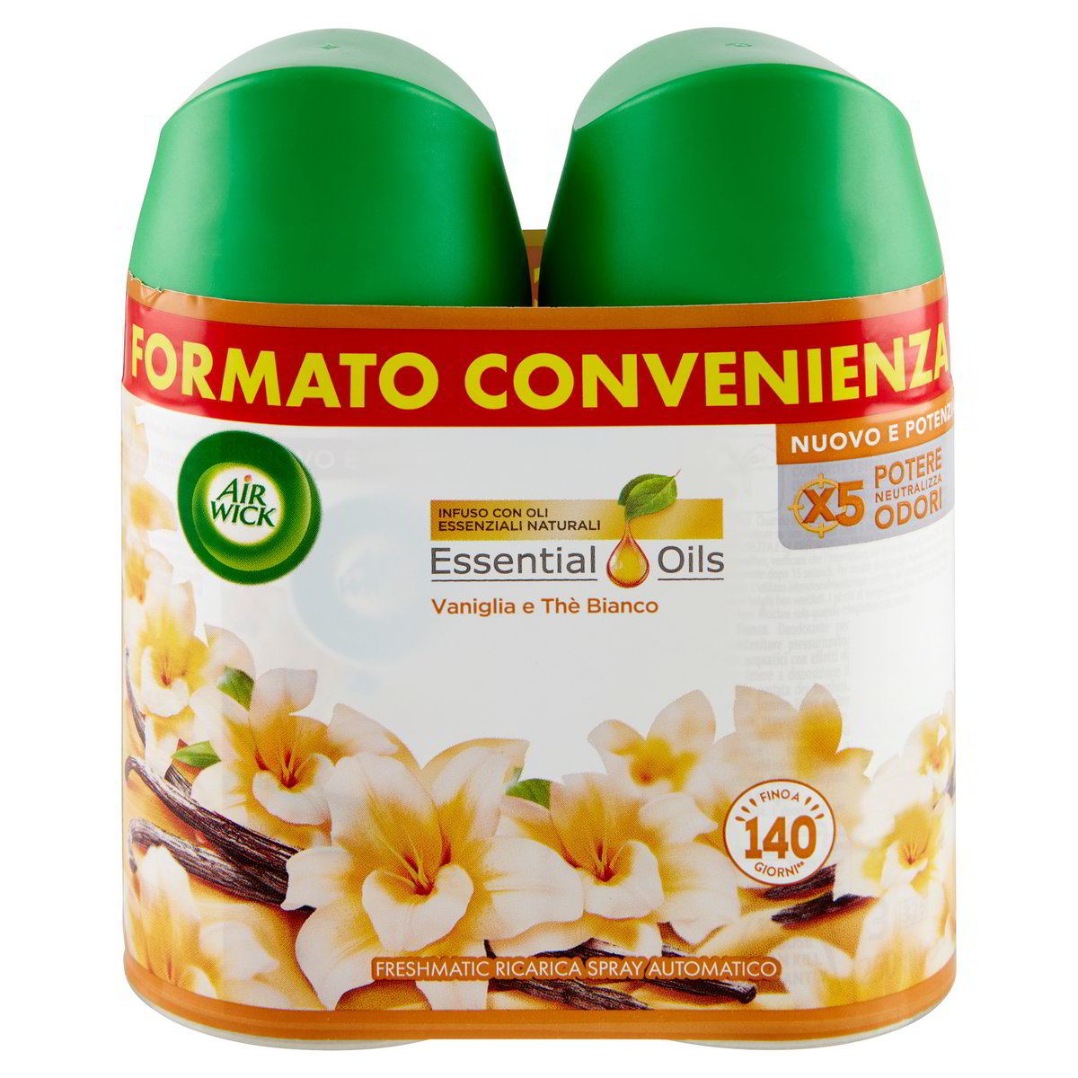 Air Wick Essential Mist Ricarica Gioia Interna, Profumo Ananas E Menta Selvaggia, Confezione Da 3 Flaconi Da 20 Ml, Per Diffusore A Nebbia