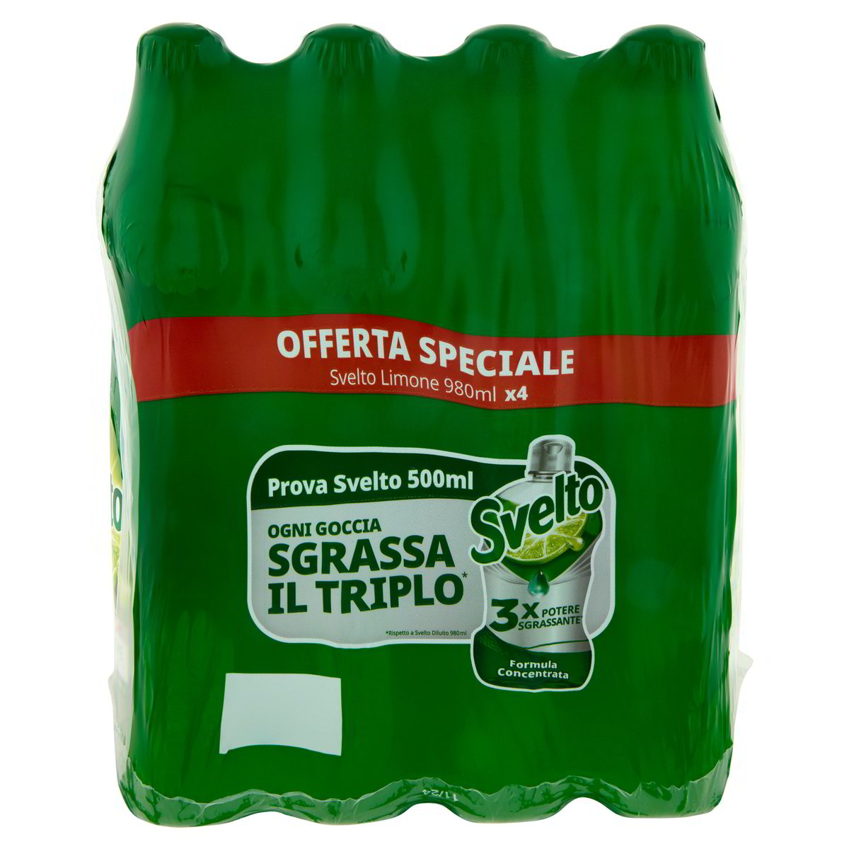 SVELTO Limone Detersivo piatti 3,92 LT 4 pezzi - Basko