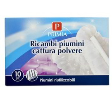 Ricambi Piumino Catturapolvere Elettrostatico Speedypolvere - Confezione Da 10 Pezzi, Per Pulizia Casa, Ufficio, Auto, Peli Animali